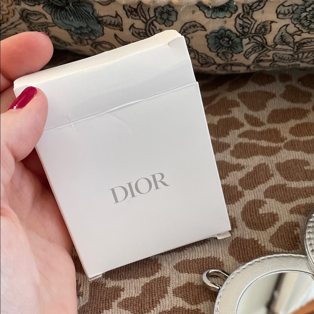 Christian Dior Metallic Silver Keychain Mirror NIB - Picture 8 of 11